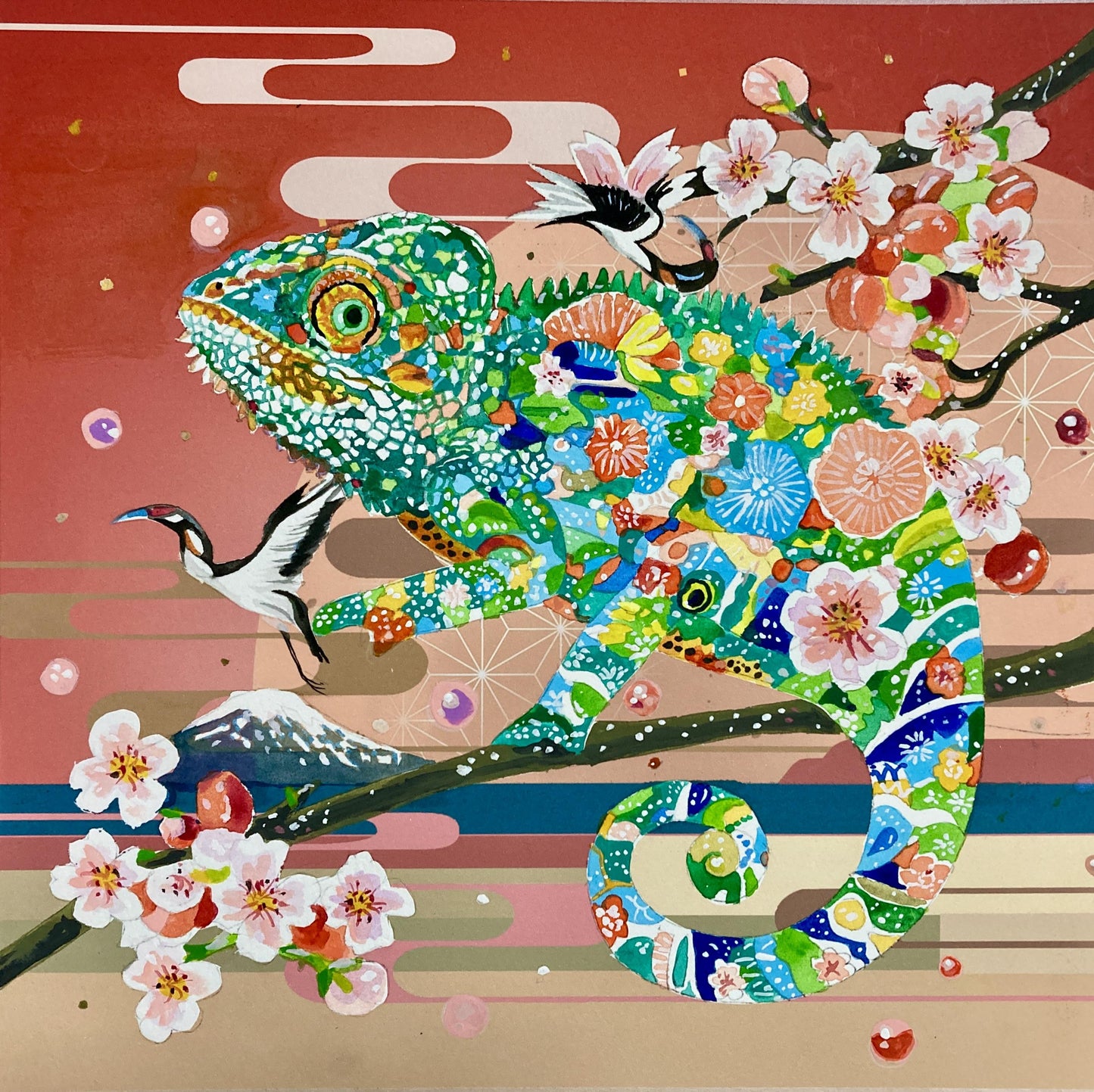 平成とカメレオン