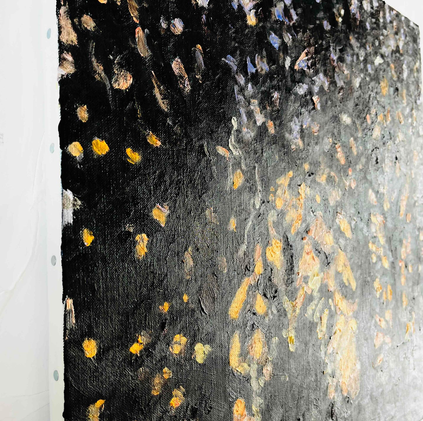 原画・油彩 「木々」 絵画・ S8(45.5㎝角 )アート・ キャンバス