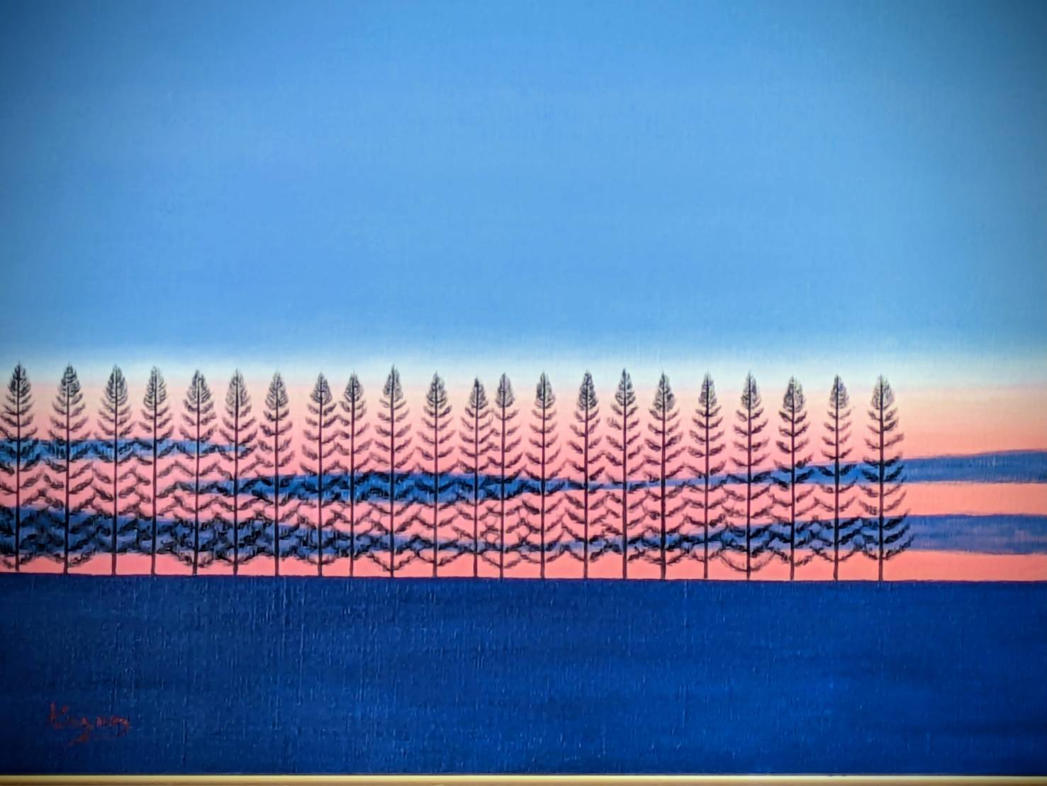 ★美瑛・夕暮れのマイルドセブンの丘・肉筆油彩画・F6キャンバス 絵画の通販、購入ならFROM ARTIST/作品名：美瑛夕暮れのマイルドセブン