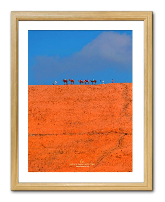 【額付アート写真/A3ノビ】ORANGE DESERT(オレンジ砂漠) - FROM ARTIST