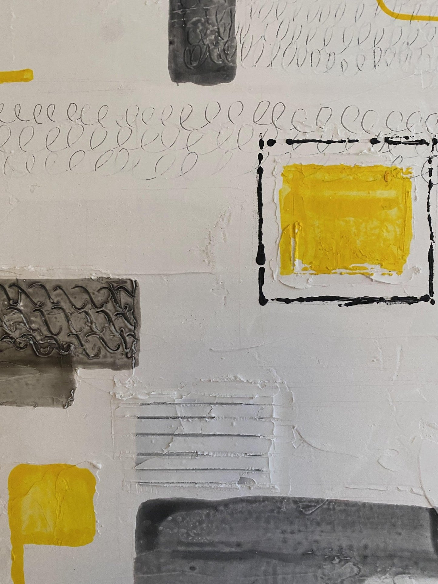 グレーとイエローのリズムA4 - FROM ARTIST