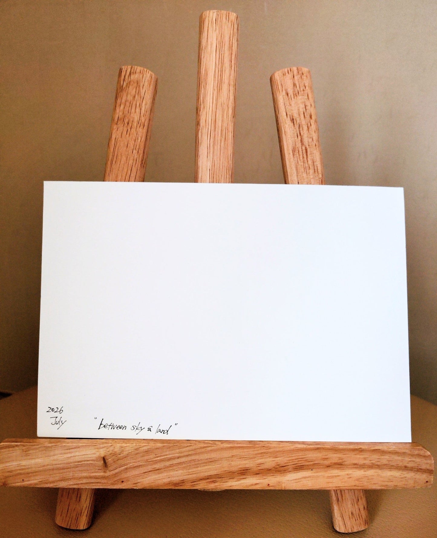Between sky and land - FROM ARTIST