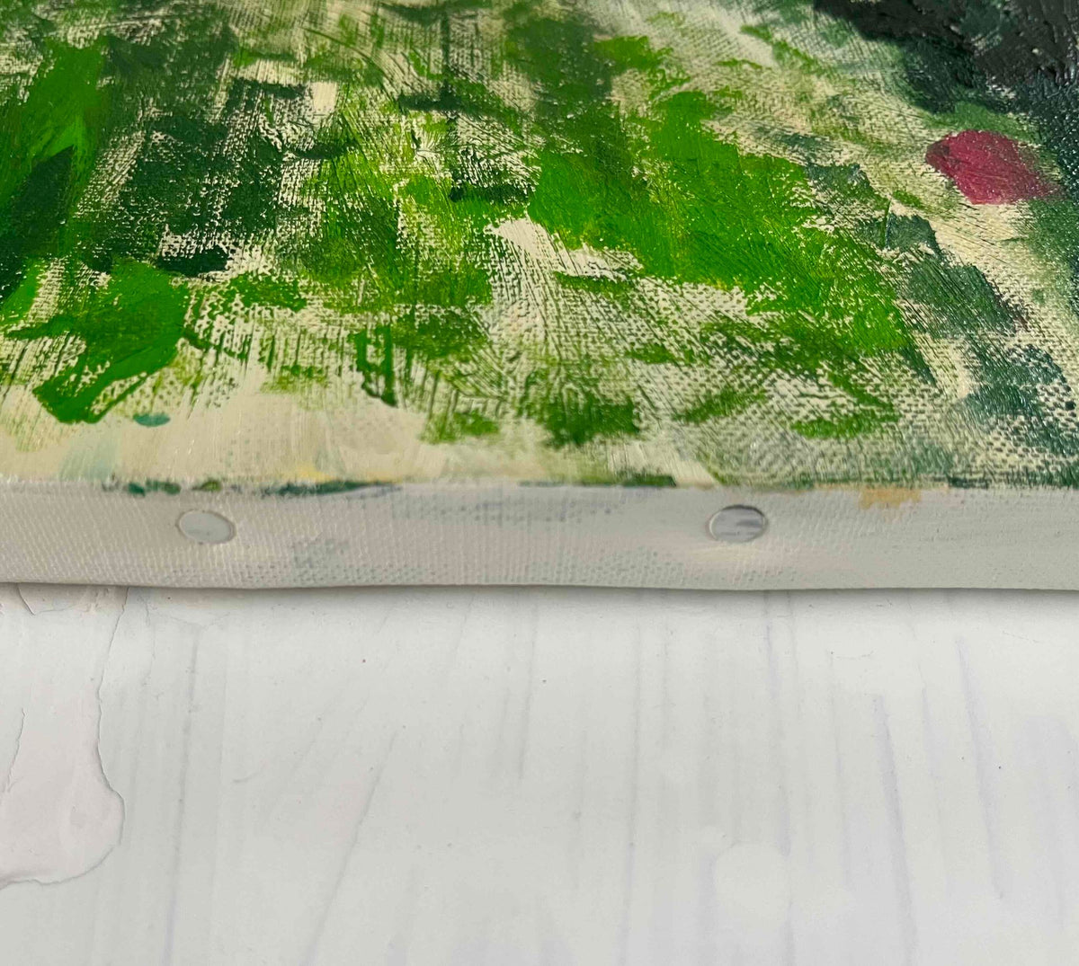 原画・油彩「雨を待つ木」絵画・F6(32×41㎝)アート・キャンバス - FROM ARTIST