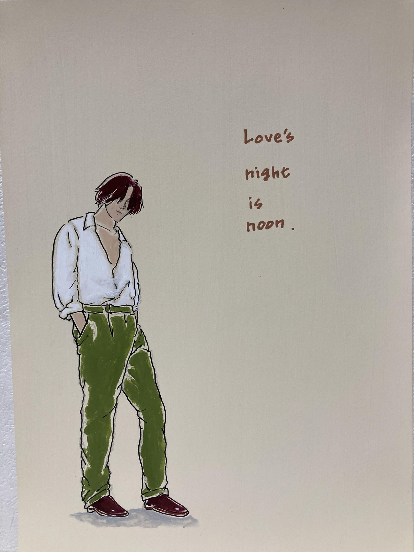 Love's night is noon. - FROM ARTIST