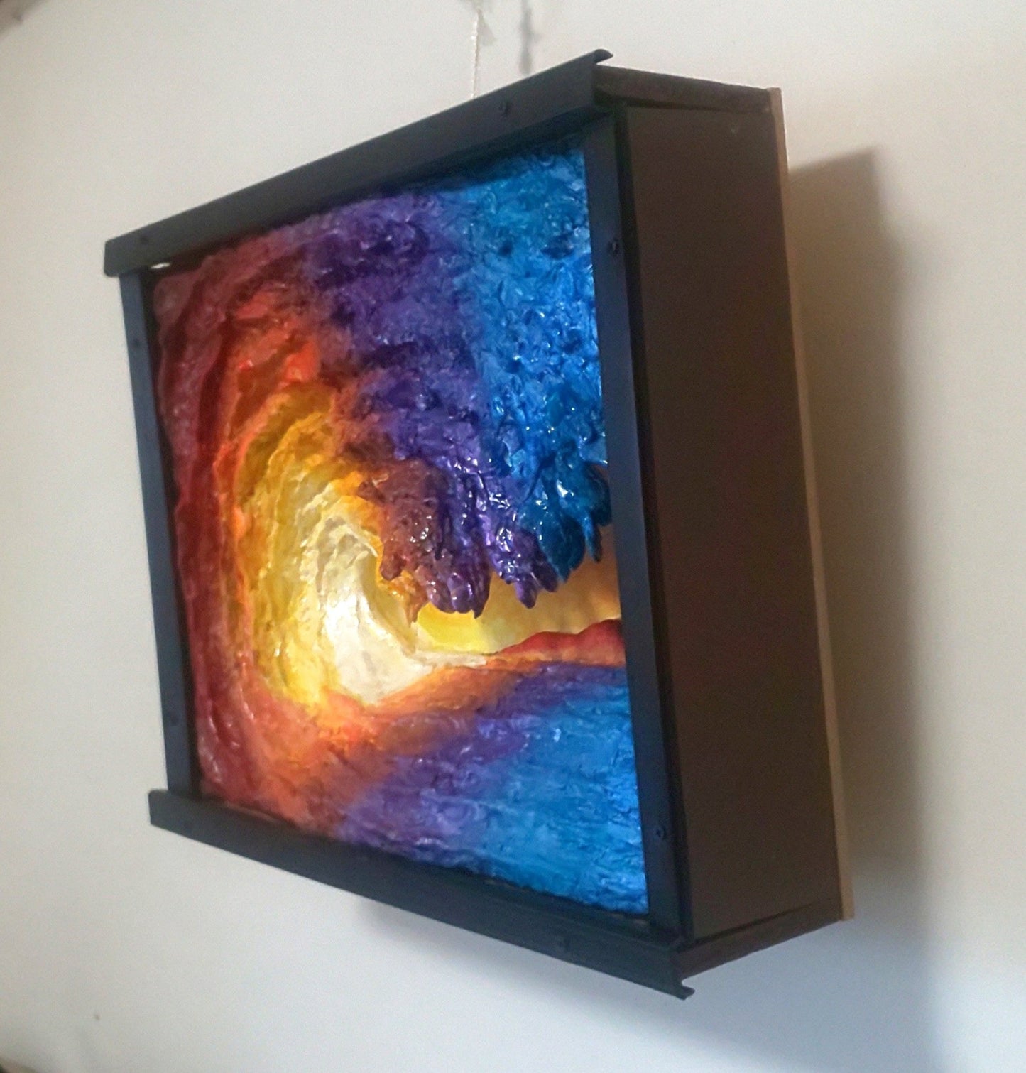 立体絵画「夕日の巻き波」(立体 painting) - FROM ARTIST
