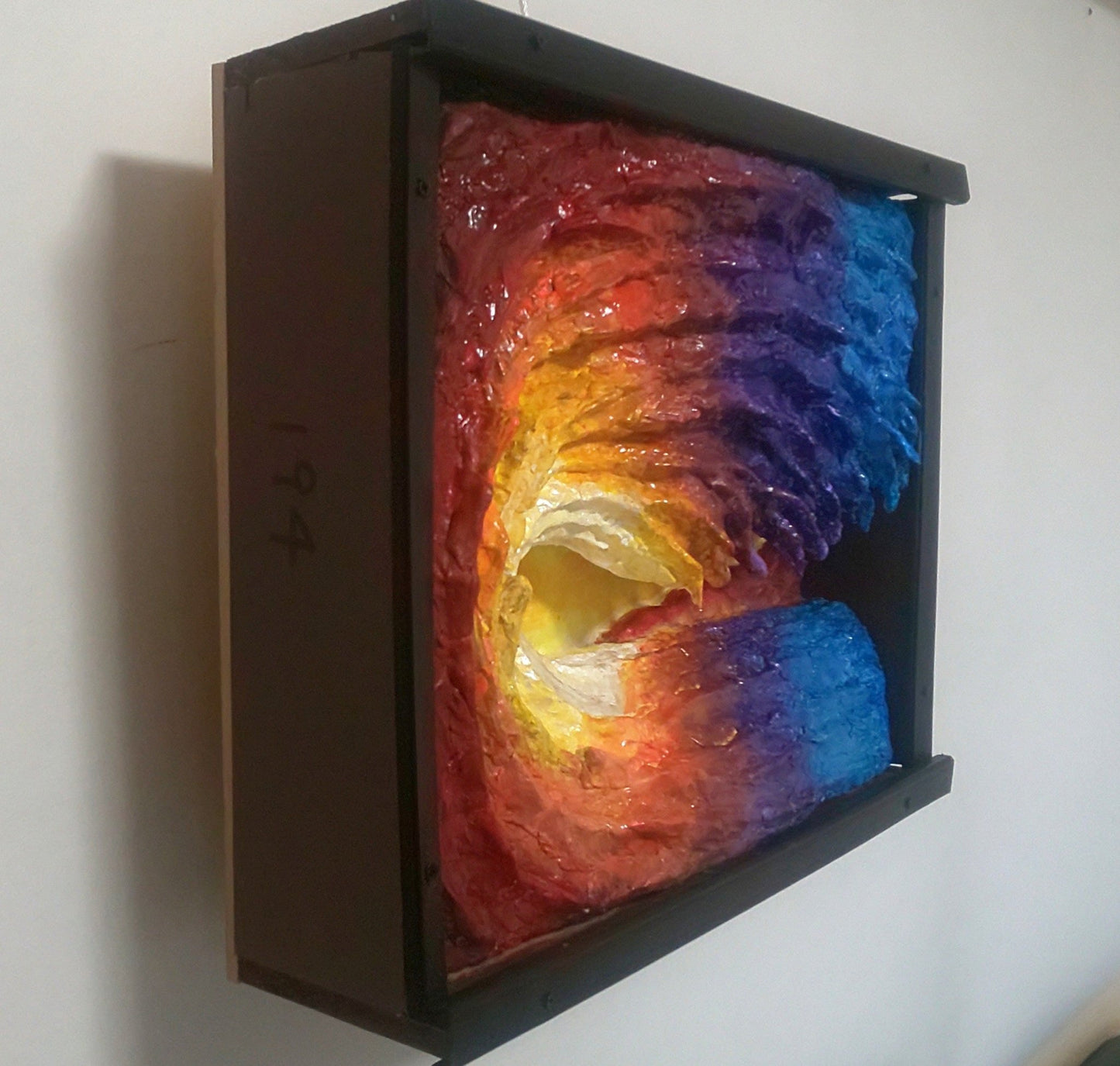 立体絵画「夕日の巻き波」(立体 painting) - FROM ARTIST
