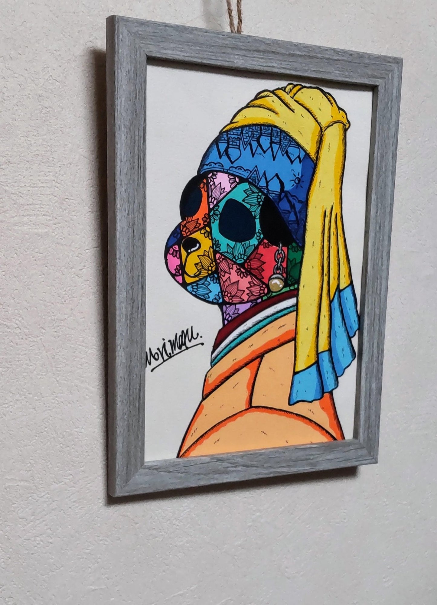 Panda with a pearl earning - FROM ARTIST