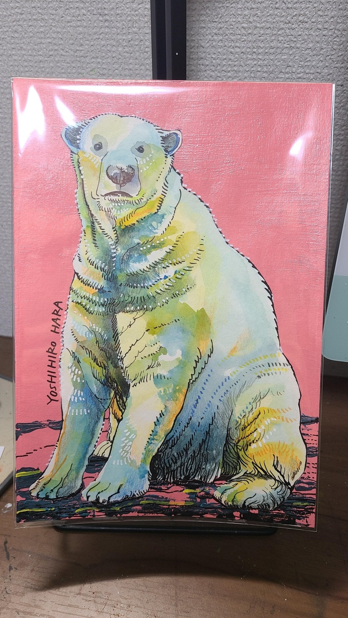 絵画の通販、購入ならFROM ARTIST/作品名：ホッキョクグマ(ピンク