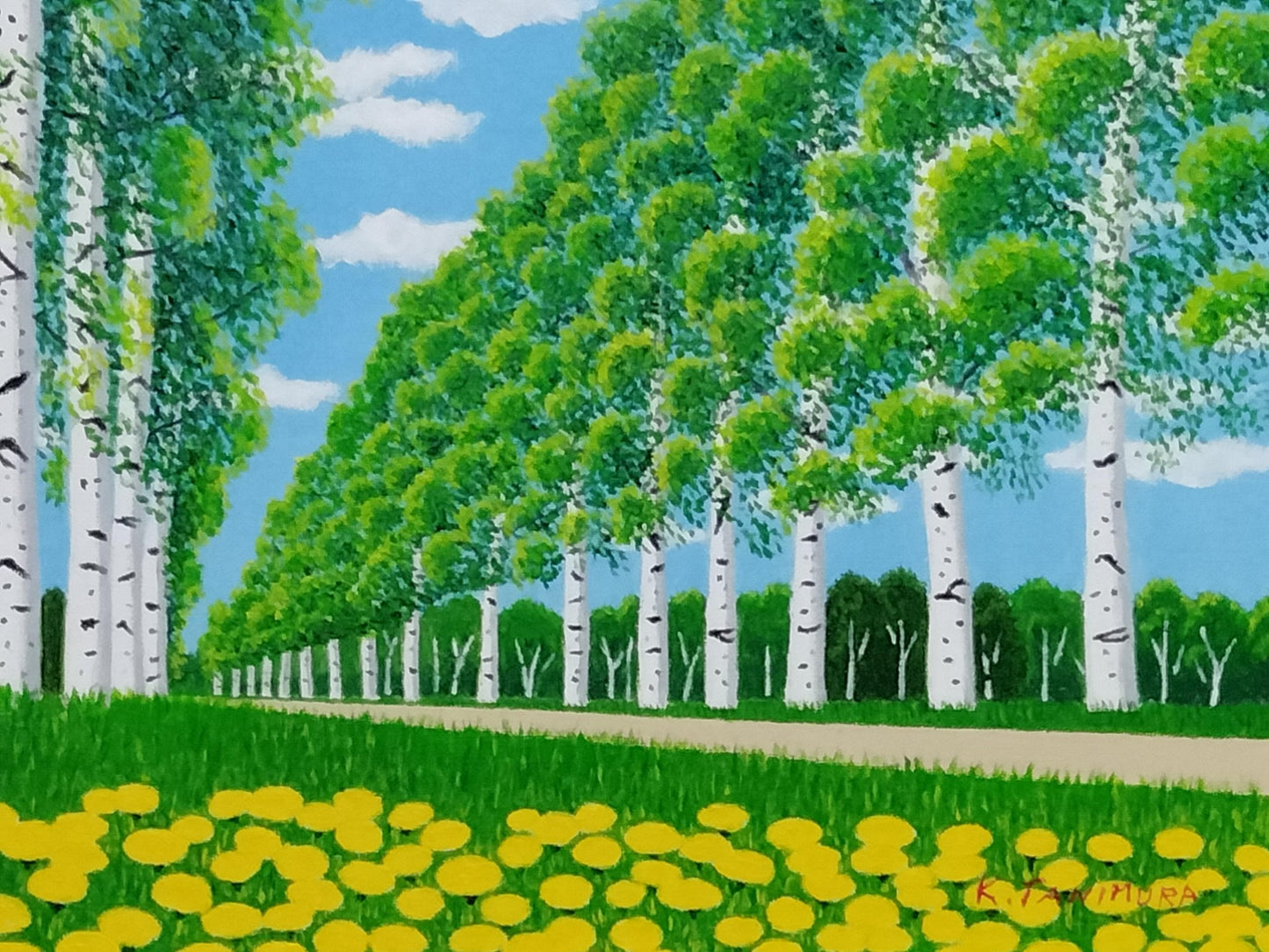 白樺 並木とたんぽぽⅡ - FROM ARTIST