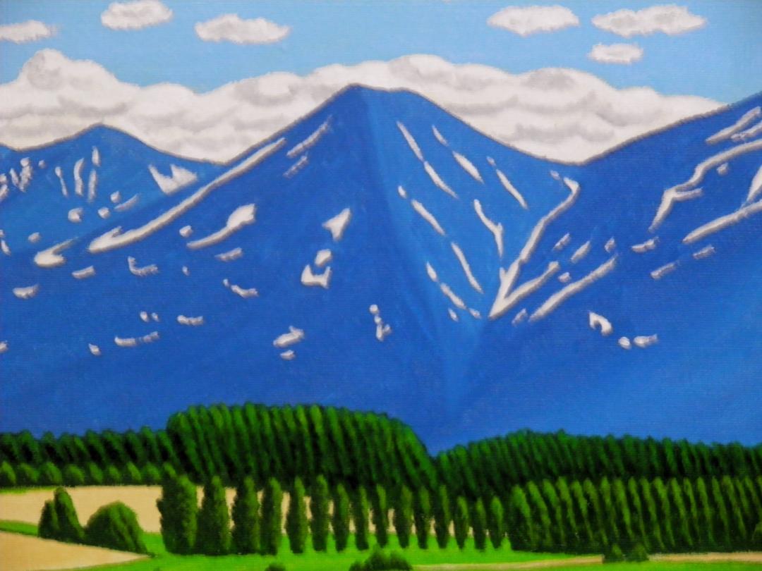十勝連峰と赤い屋根の家 - FROM ARTIST