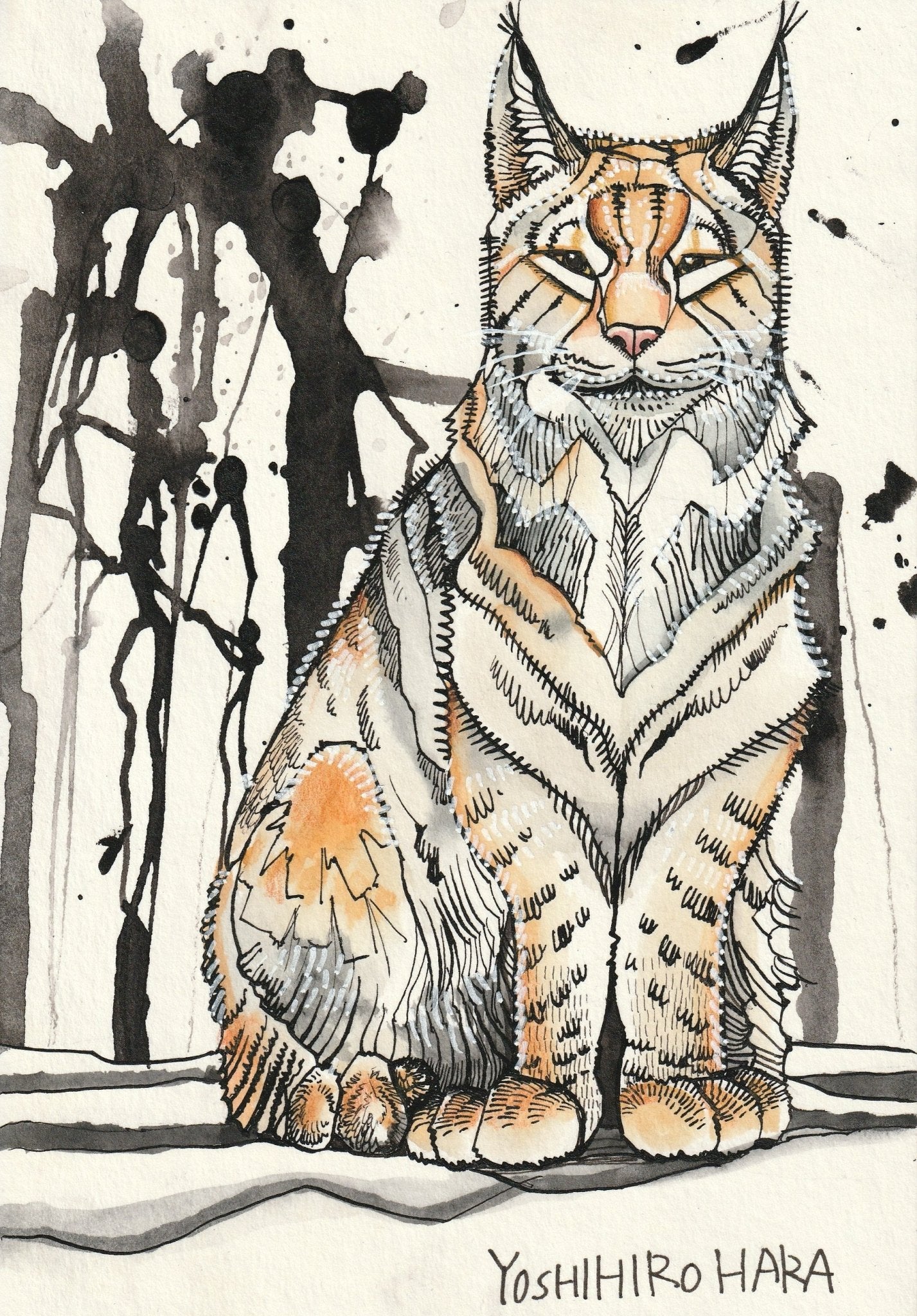 絵画の通販、購入ならFROM ARTIST/作品名：シベリアオオヤマネコ(名前