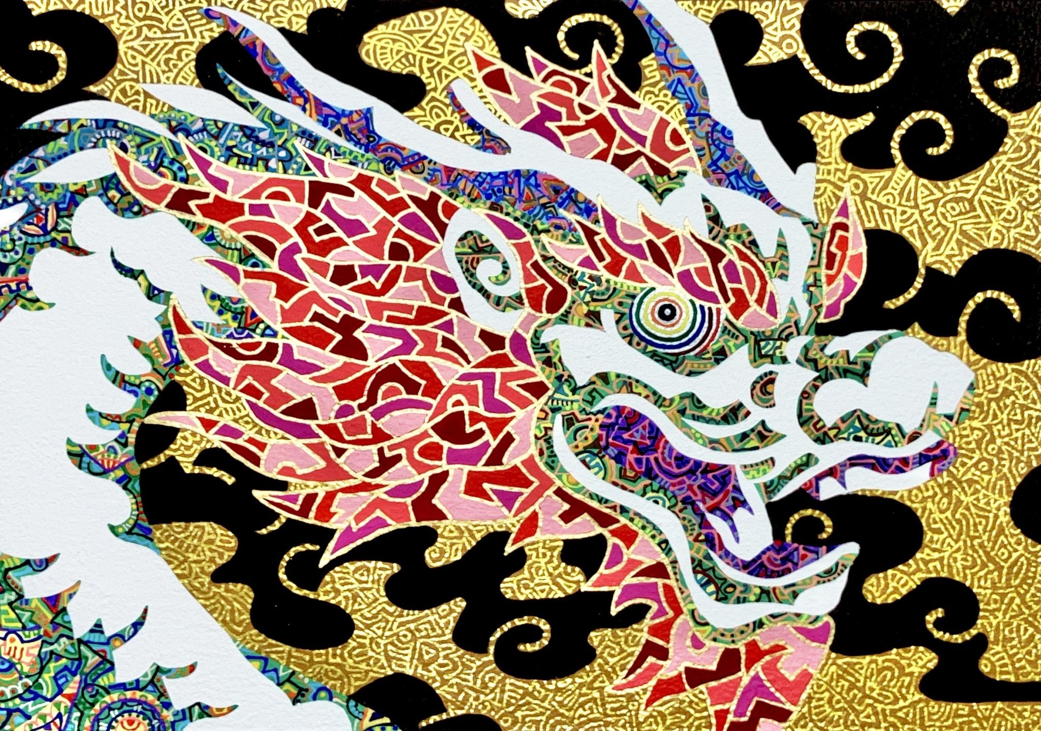 絵画の通販、購入ならFROM ARTIST/作品名：吉龍祥雲/作家名：idogaeru