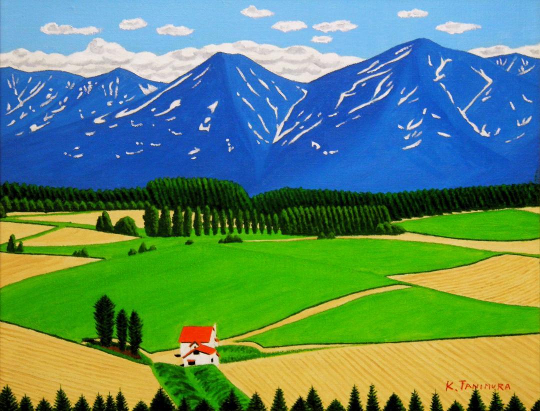 十勝連峰と赤い屋根の家 - FROM ARTIST