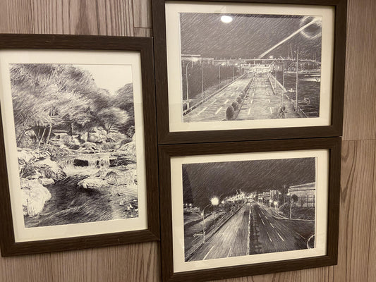 ボールペン風景画3点セット - FROM ARTIST