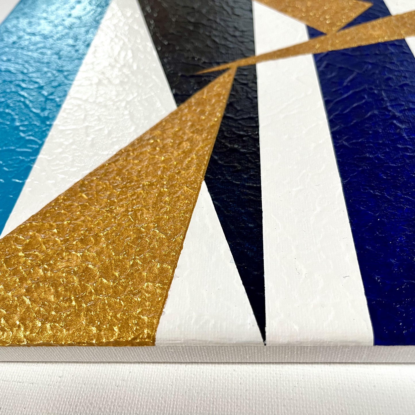 3 triangle (gold-blue) - FROM ARTIST