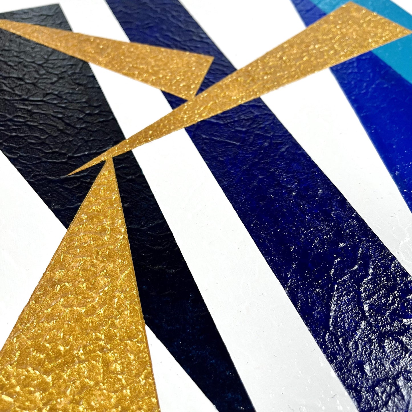 3 triangle (gold-blue) - FROM ARTIST