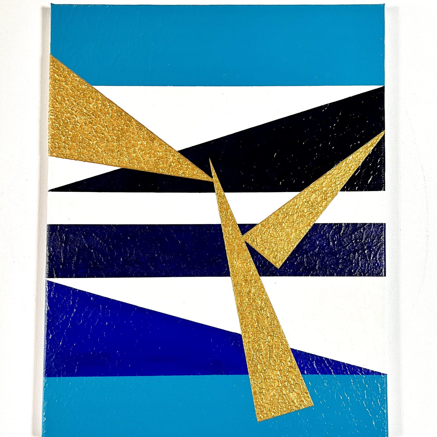 3 triangle (gold-blue) - FROM ARTIST