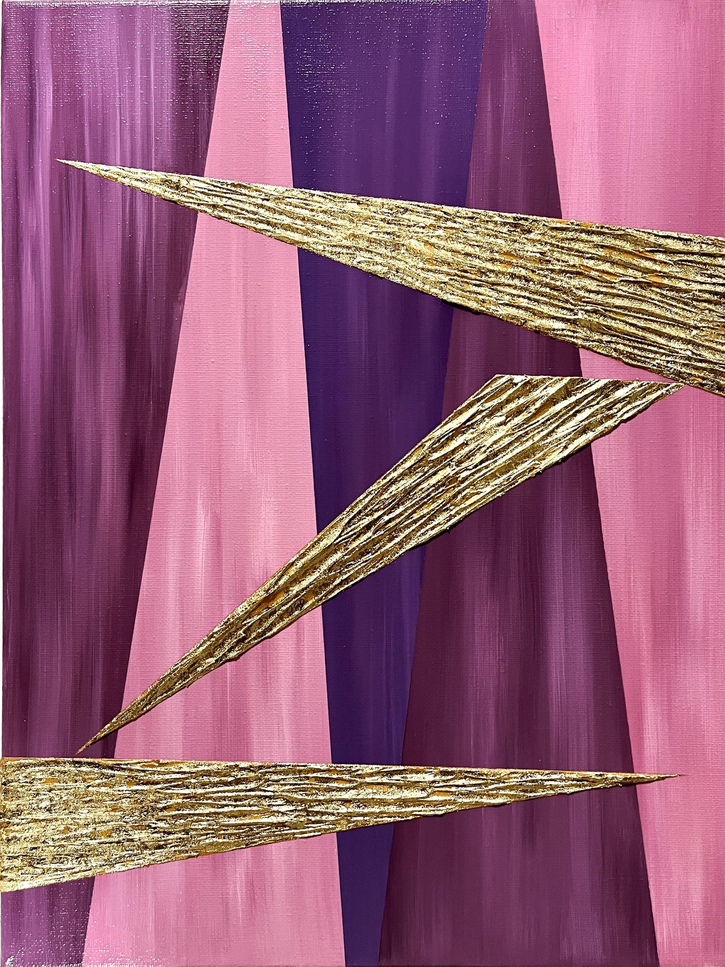 3 triangle (gold-pink) - FROM ARTIST