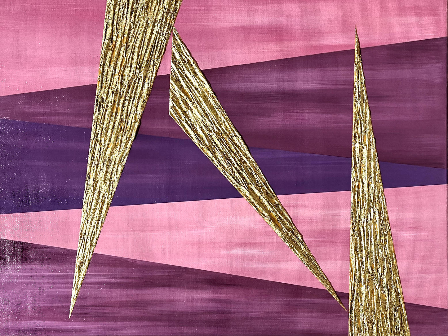 3 triangle (gold-pink) - FROM ARTIST