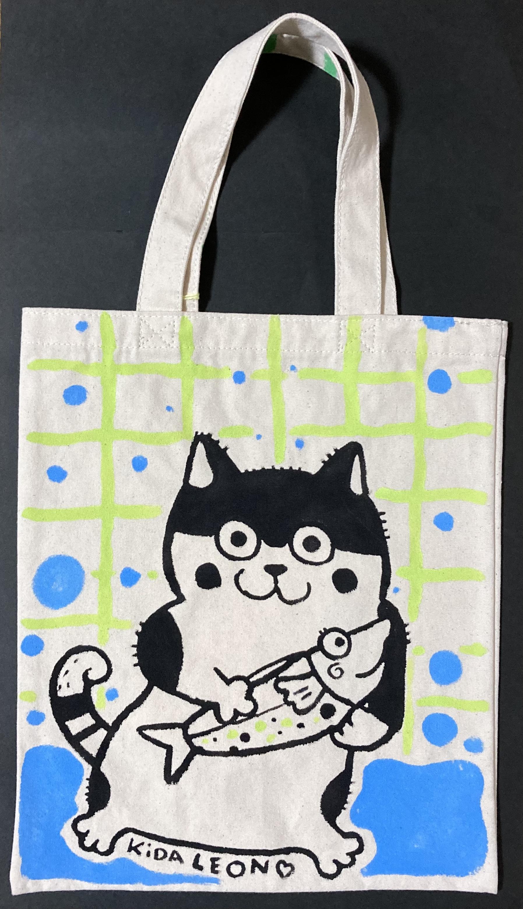 A4サイズ猫バック(お魚猫) - FROM ARTIST