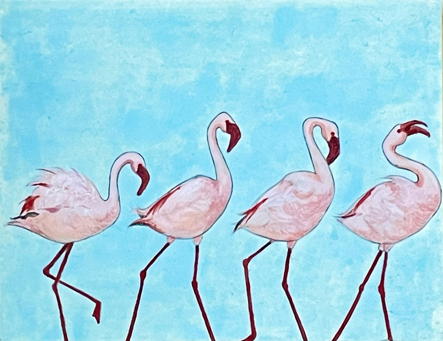 干支シリーズ-酉年 Flamingos March - FROM ARTIST