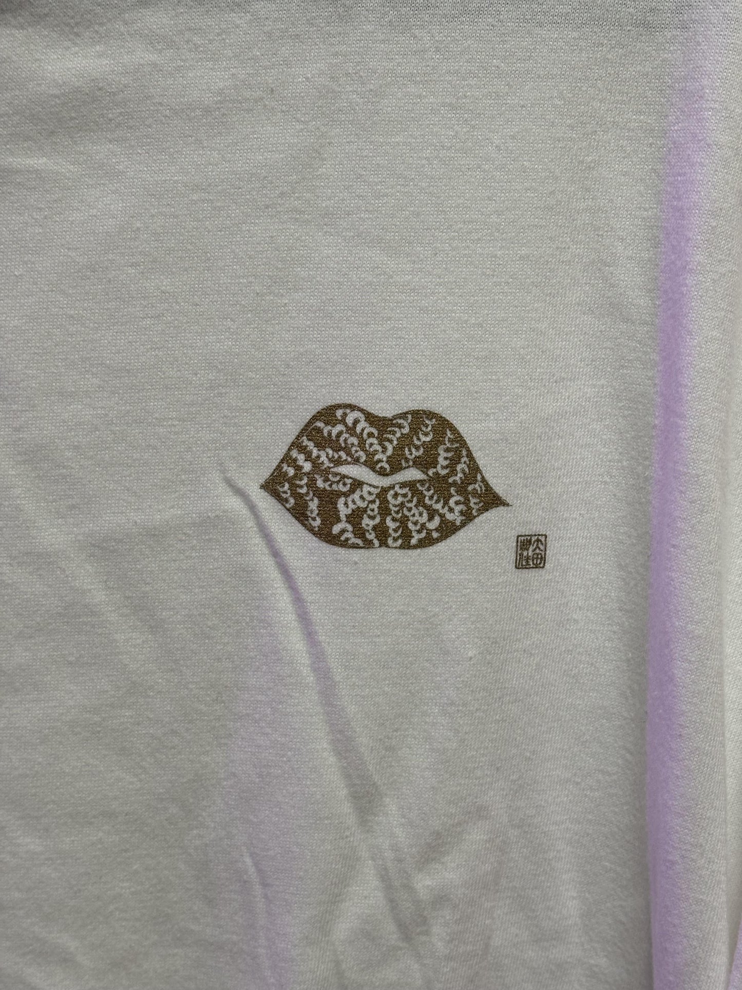 LIP long t-shirt WHITE（L） - FROM ARTIST