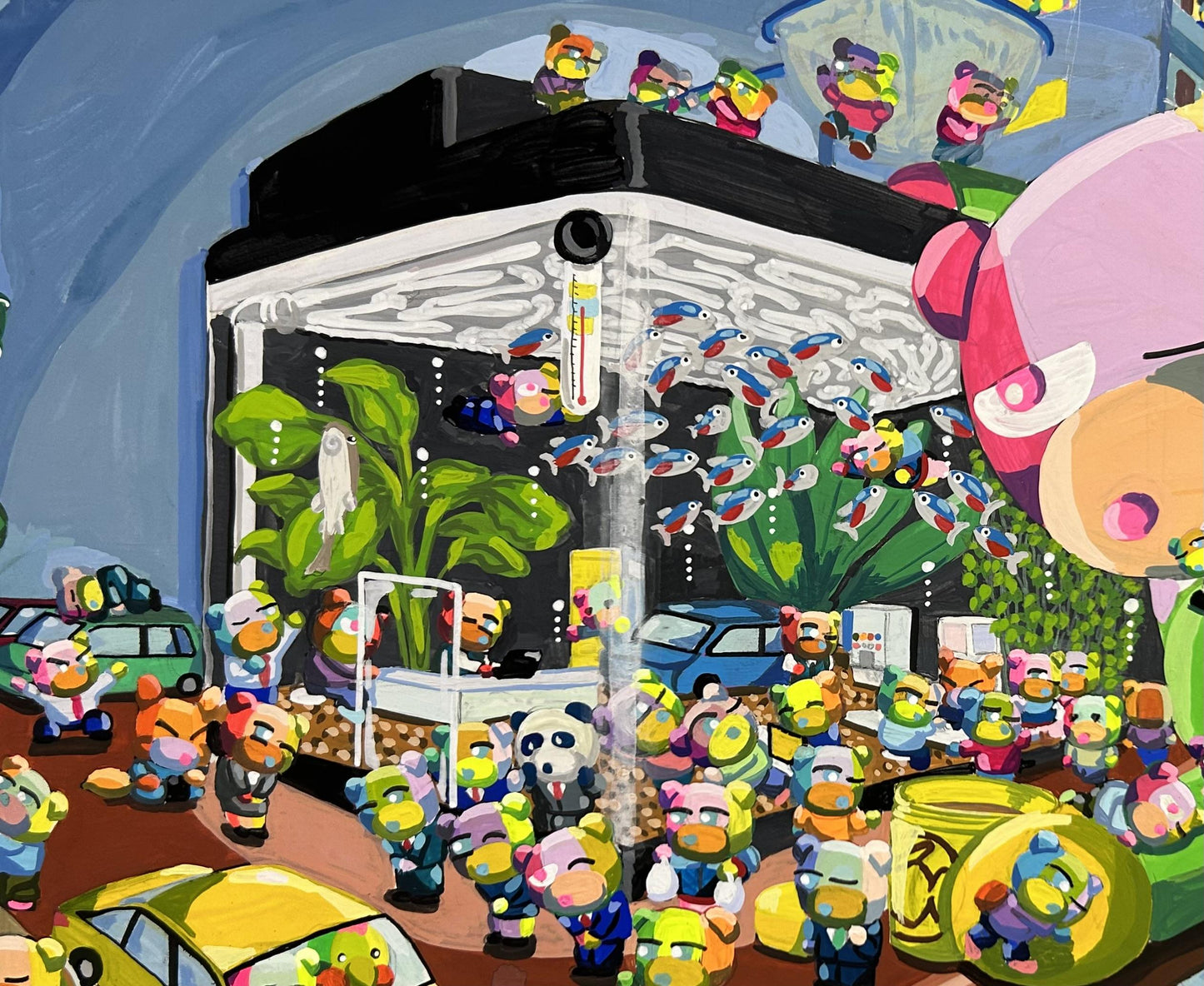 熱帯魚水槽と自動車販売店 - FROM ARTIST