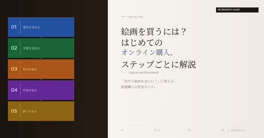絵画を買うには？ はじめてのオンライン購入、ステップごとに解説 - FROM ARTIST