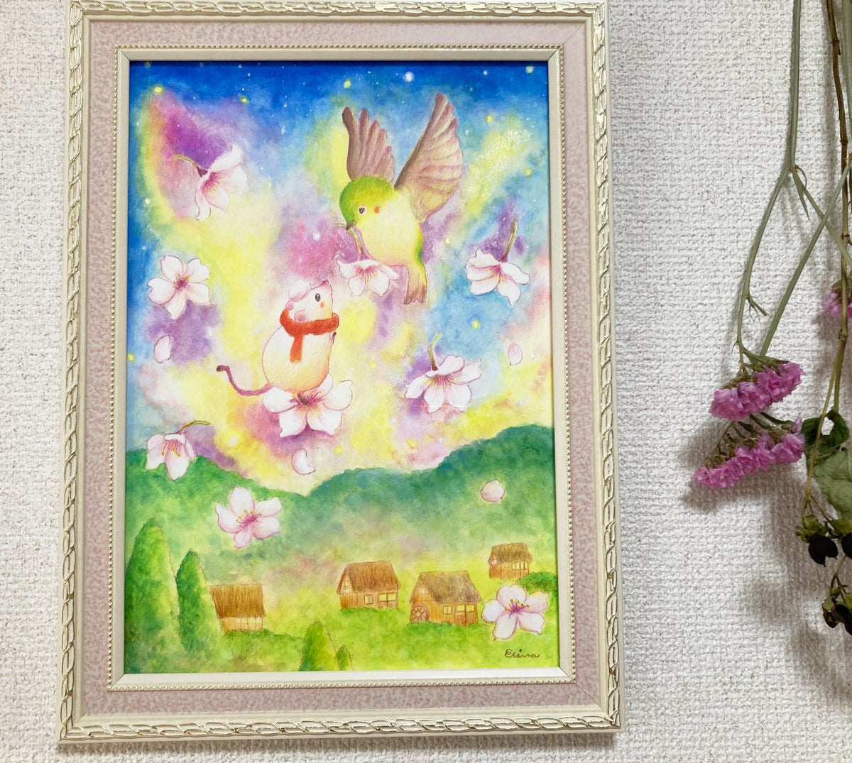 A moment　誇らしく散る桜と出会い