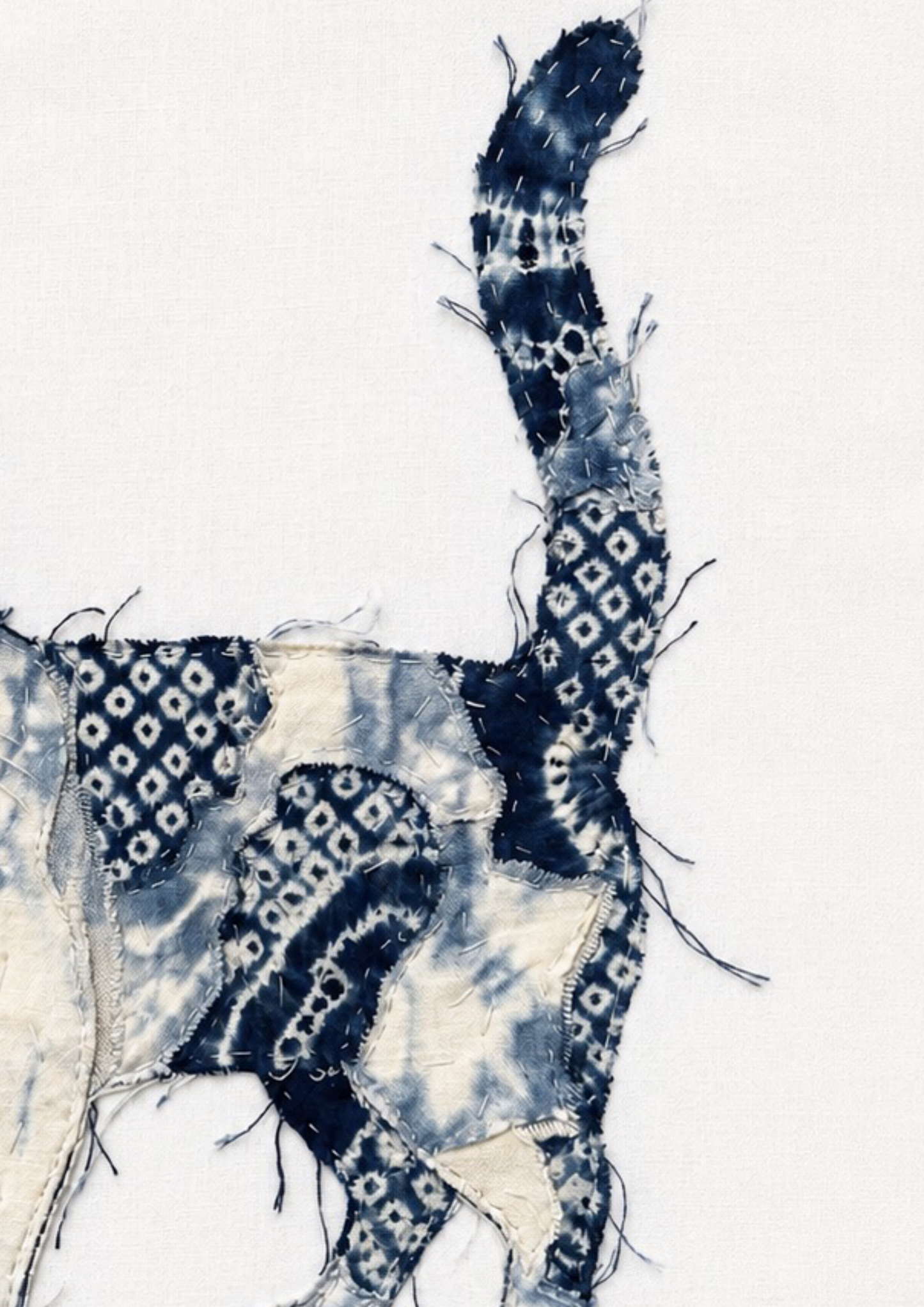 FABRIC MEMORY - Indigo Cat #1