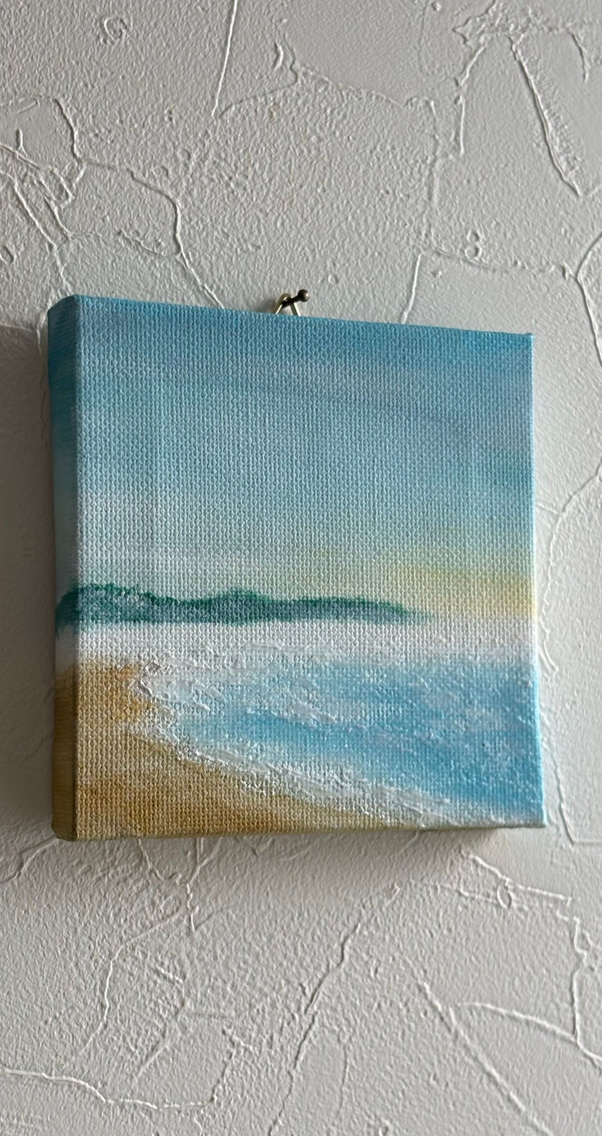 朝の海辺
