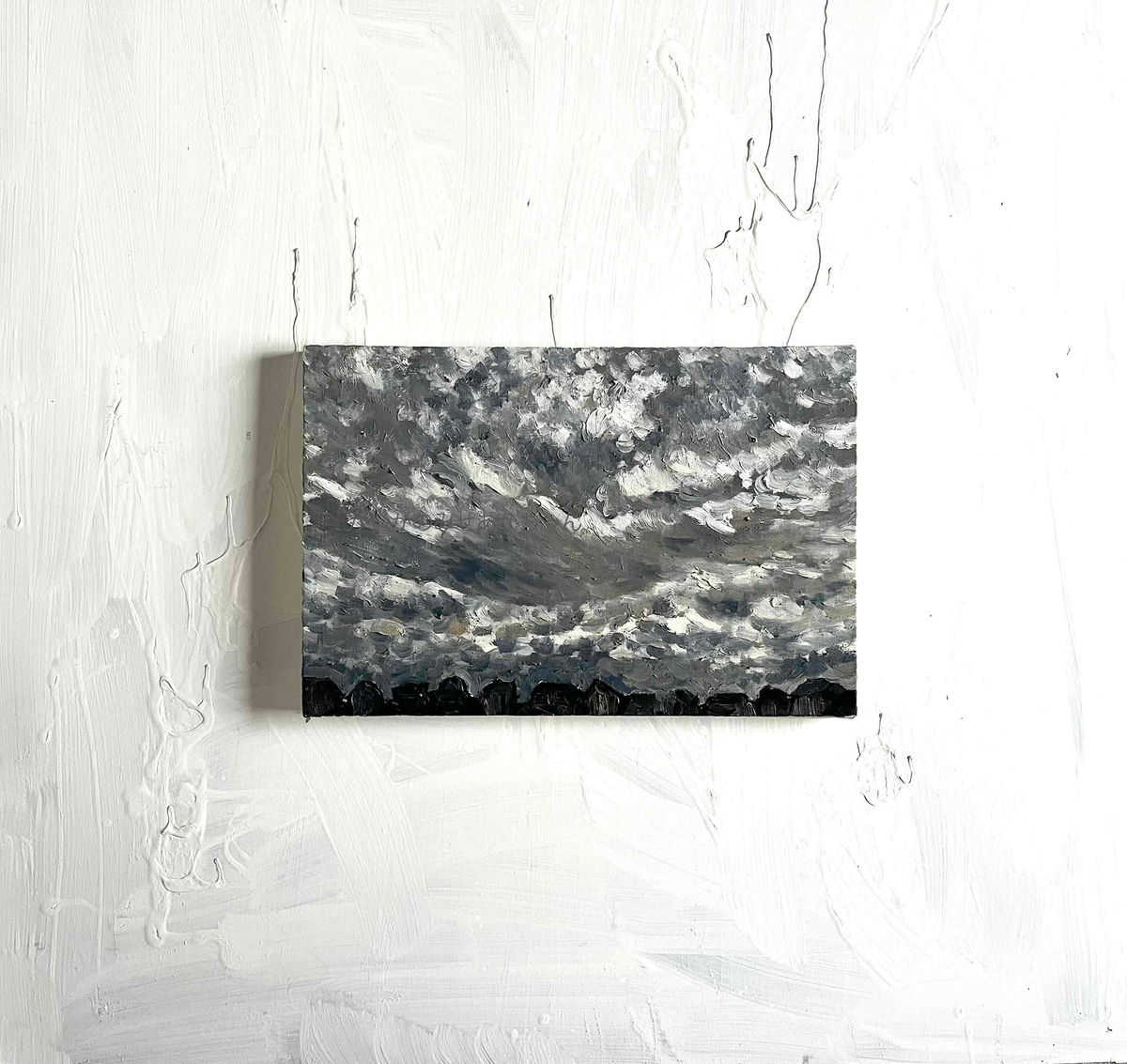 原画・油彩 「近所の風景　20269」 絵画・ P6（27×41cm ）アート・ キャンバス