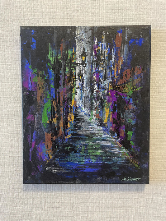 路地裏のガス灯