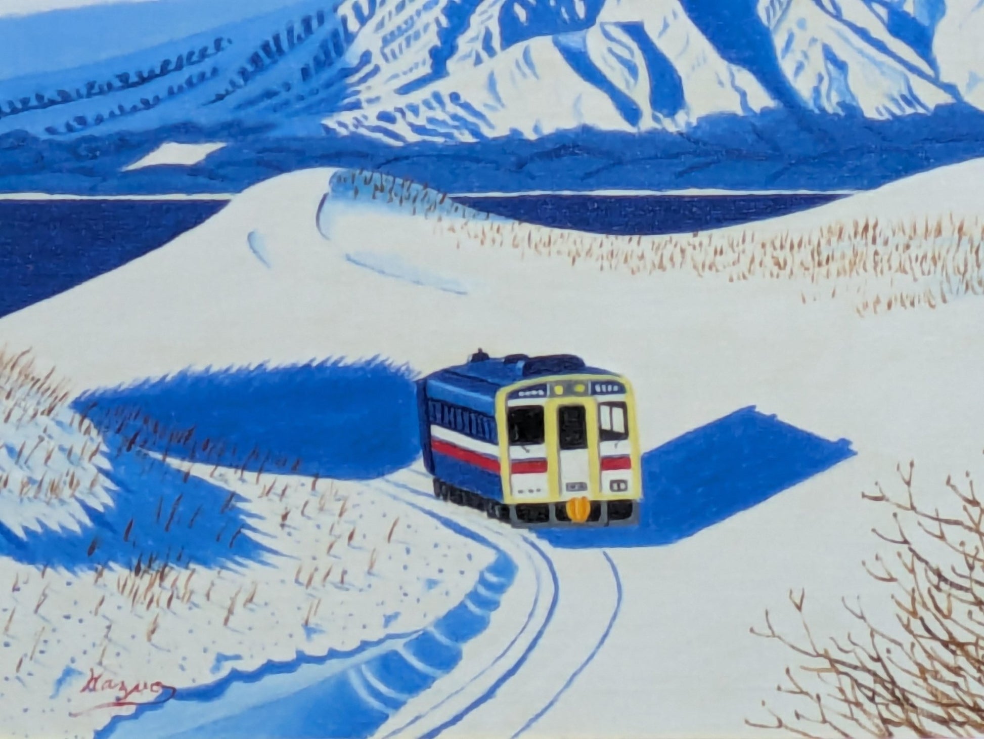 利尻島と走る電車2 - FROM ARTIST