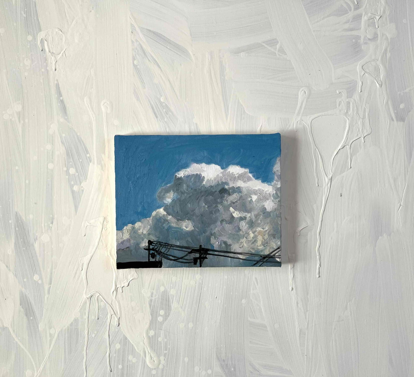 原画・油彩「近所の風景　その2」絵画 ・F3（22×27㎝ ）アート・キャンバス - FROM ARTIST