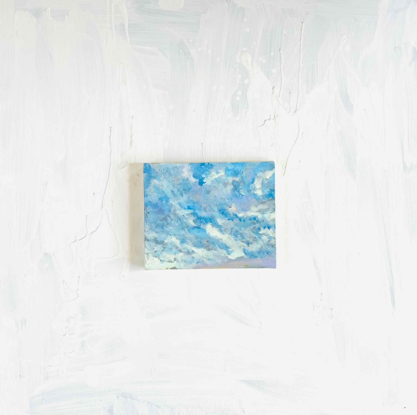 原画　油彩「 朝の空　20260820」絵画・F3（22×27㎝）アート・キャンバス - FROM ARTIST