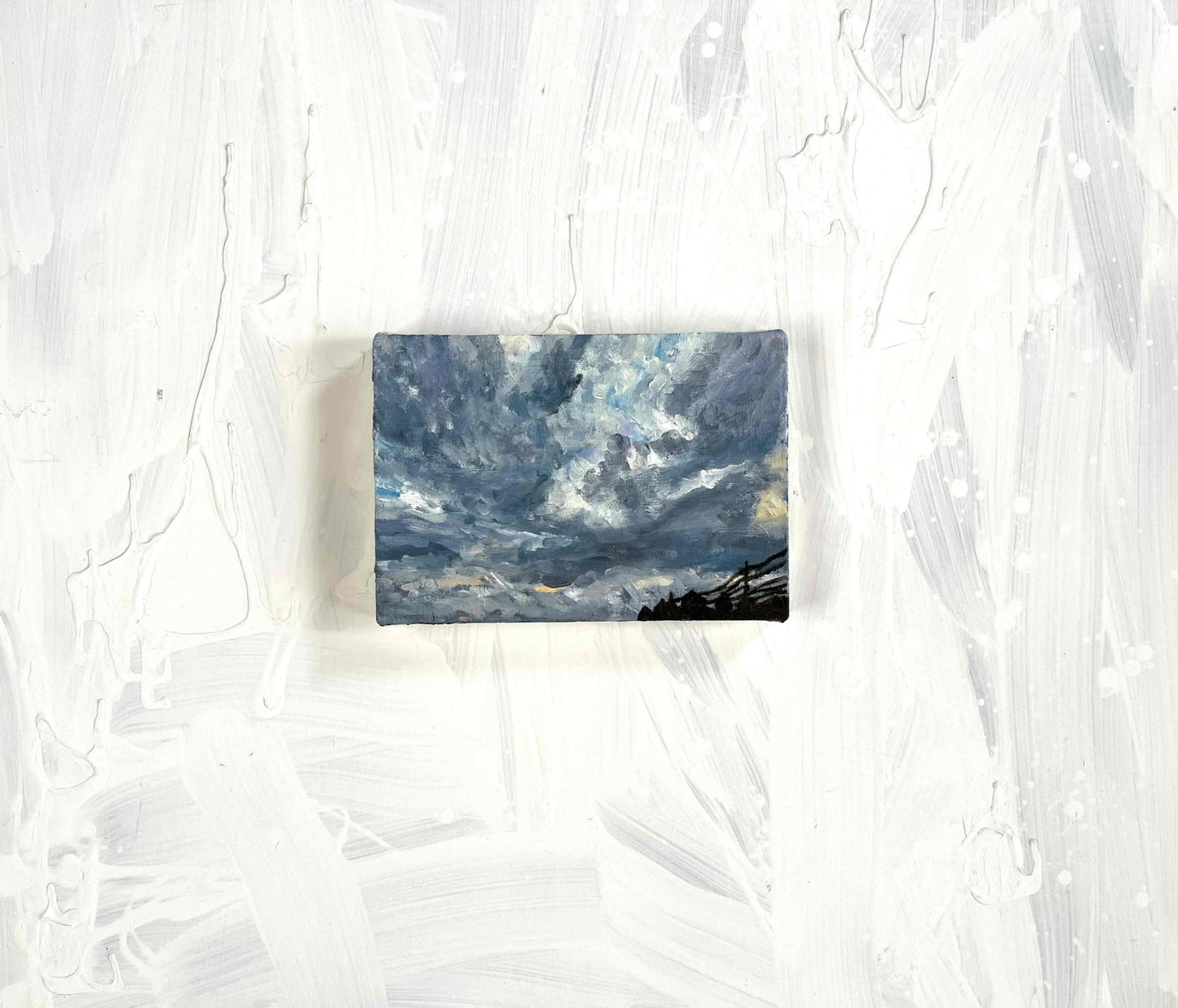 原画・油彩「近所の風景　20265」絵画・サムホール（16×23㎝）アート・キャンバス - FROM ARTIST