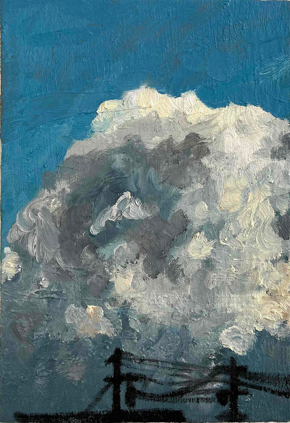 原画・油彩「近所の風景　20266」絵画・サムホールサイズ （16×23㎝）アート・キャンバス - FROM ARTIST