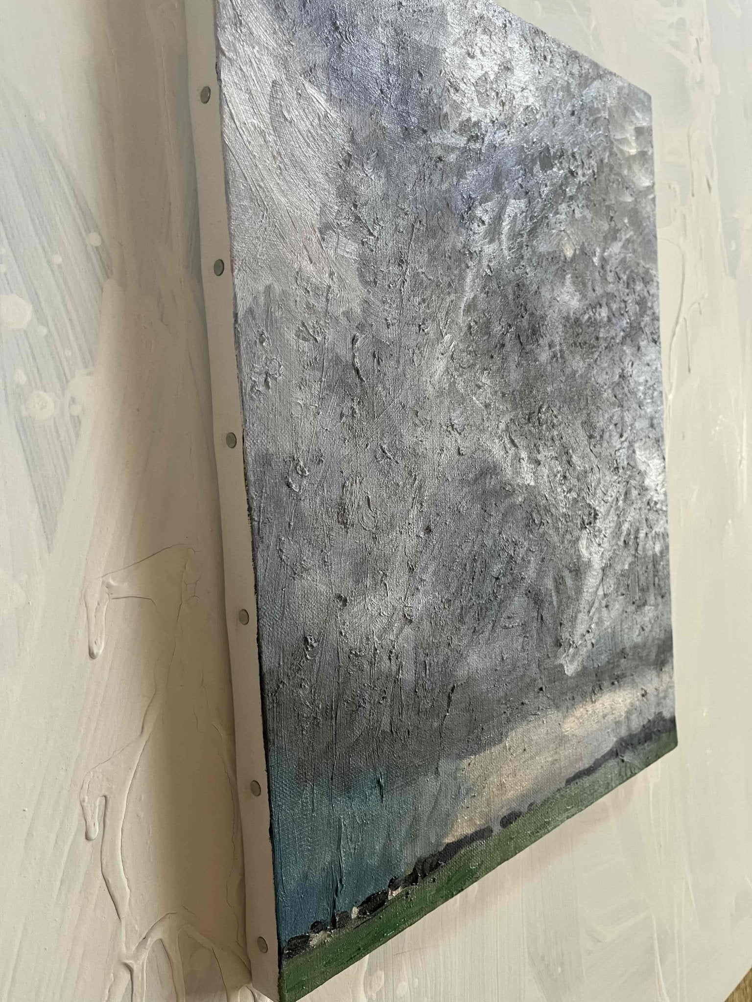 原画・油彩「田園と空　2026613」絵画 F6（32×41㎝）アート・キャンバス - FROM ARTIST