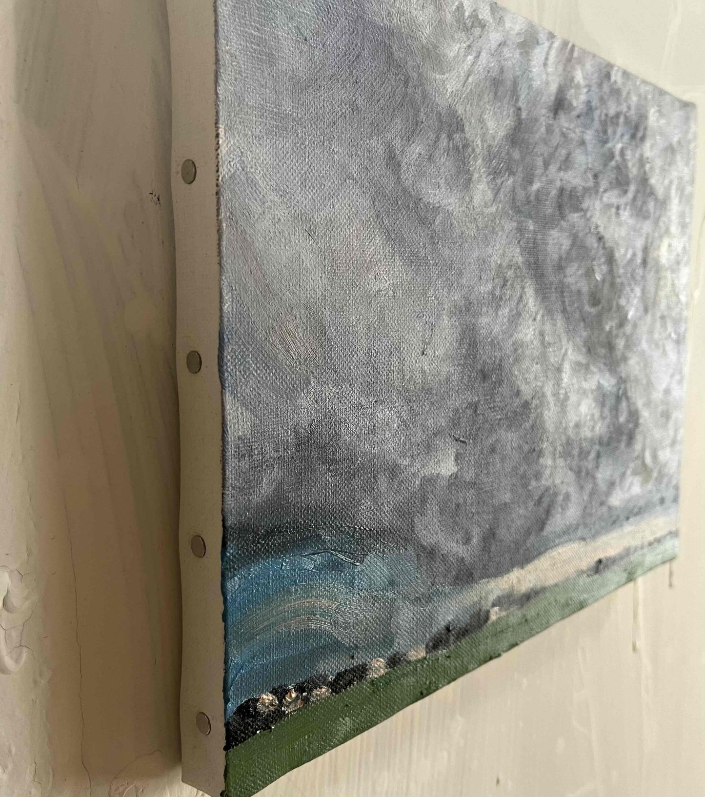 原画・油彩「田園と空　2026615」アート・絵画 ・F3（22×27㎝ ）キャンバス - FROM ARTIST