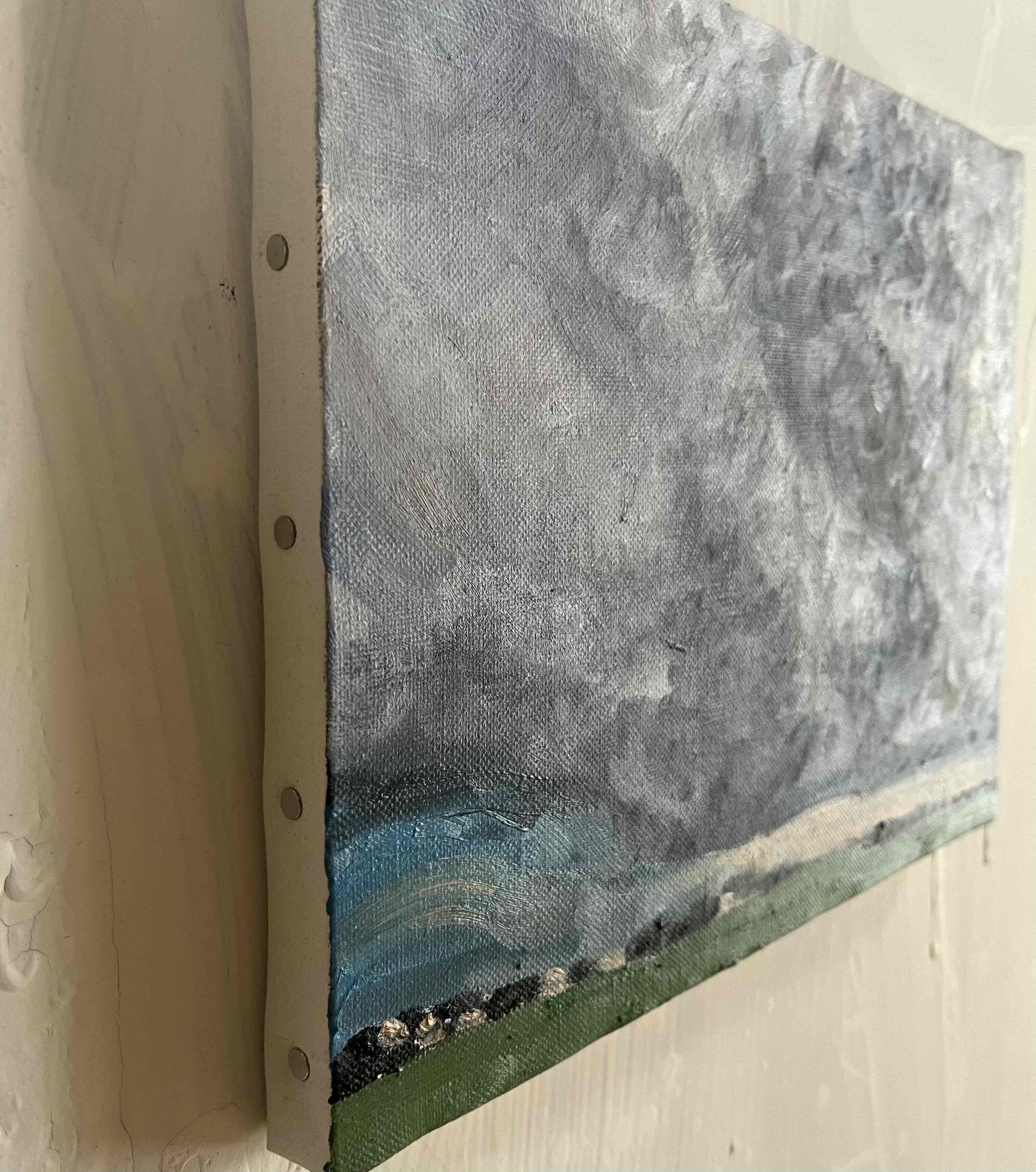 原画・油彩「田園と空　2026615」アート・絵画 ・F3（22×27㎝ ）キャンバス - FROM ARTIST