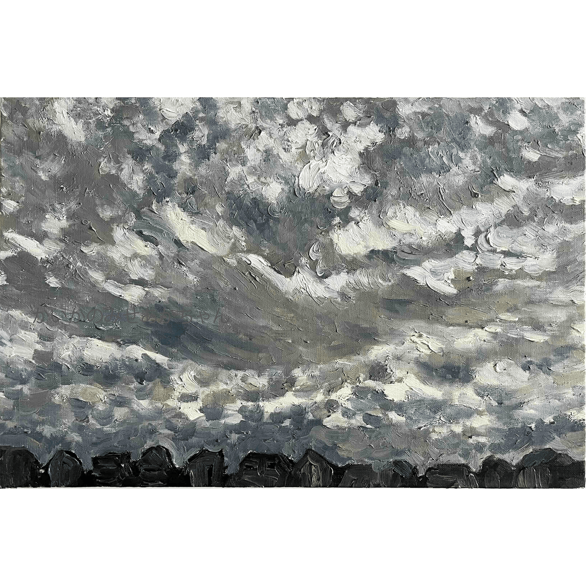 原画・油彩 「近所の風景　20269」 絵画・ P6（27×41cm ）アート・ キャンバス - FROM ARTIST