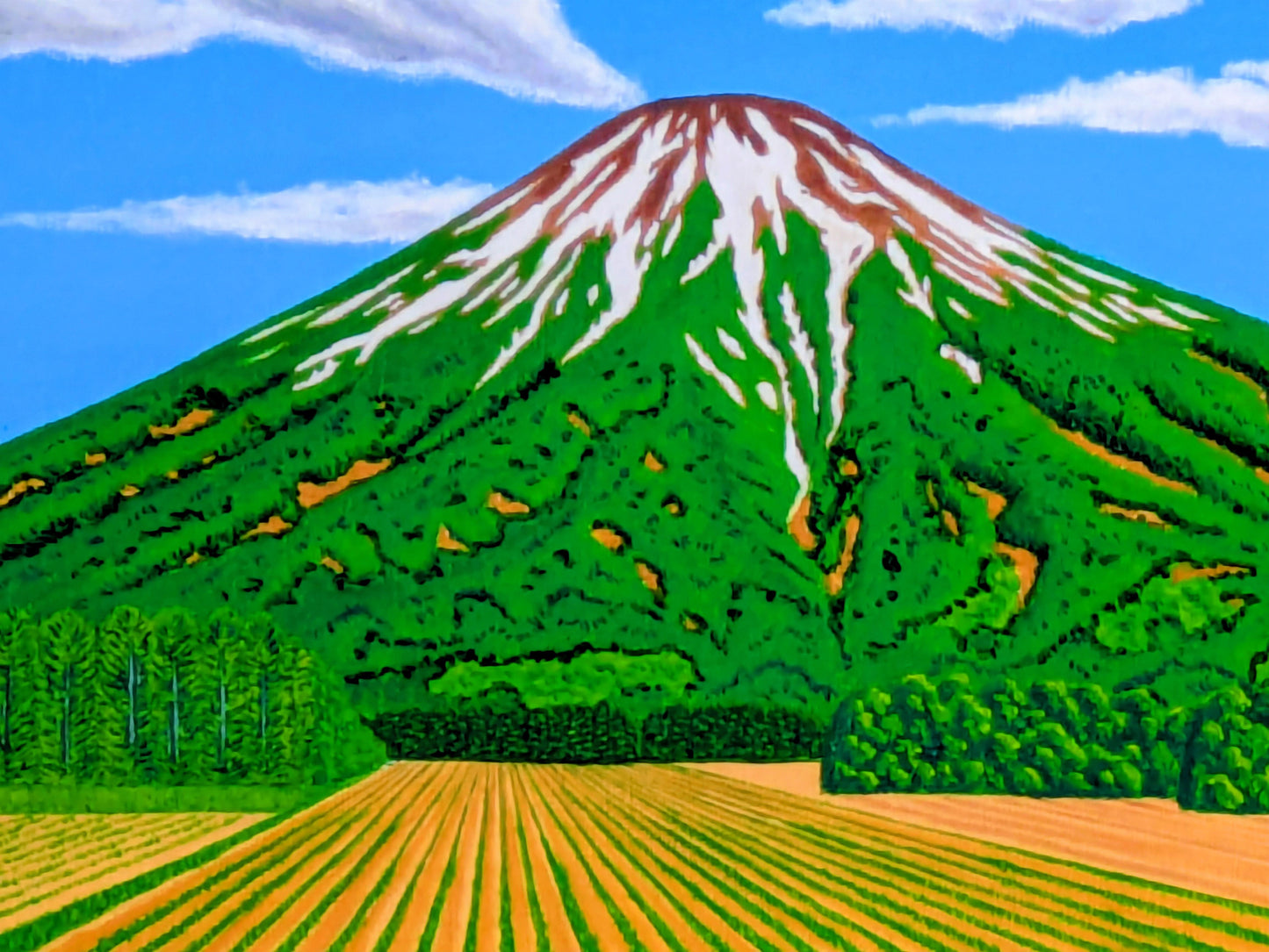 早春の羊蹄山