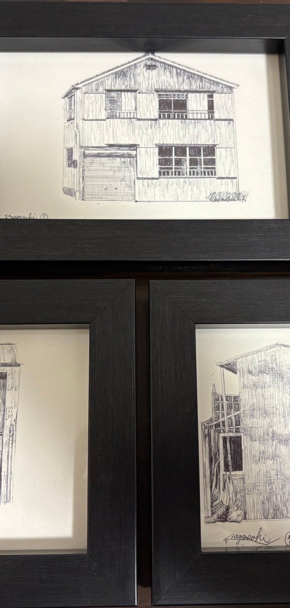 「記憶の街 ― ボールペン画ミニ原画3点セット ―」 - FROM ARTIST