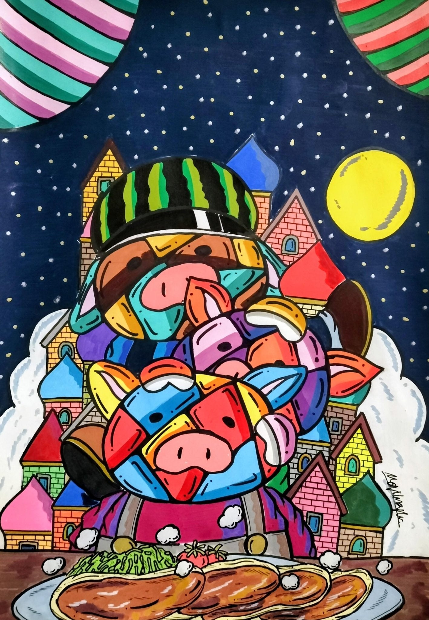 ３匹の子豚 - 3pigs story - FROM ARTIST