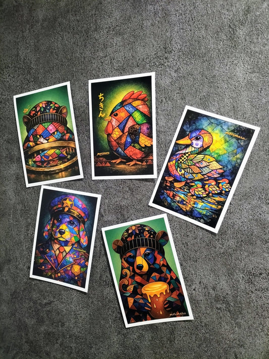 アニマルポストカード 5枚セット - FROM ARTIST