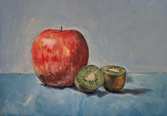 『国産のりんごとキウイ（A Japan - made apple and a kiwi）』 - FROM ARTIST