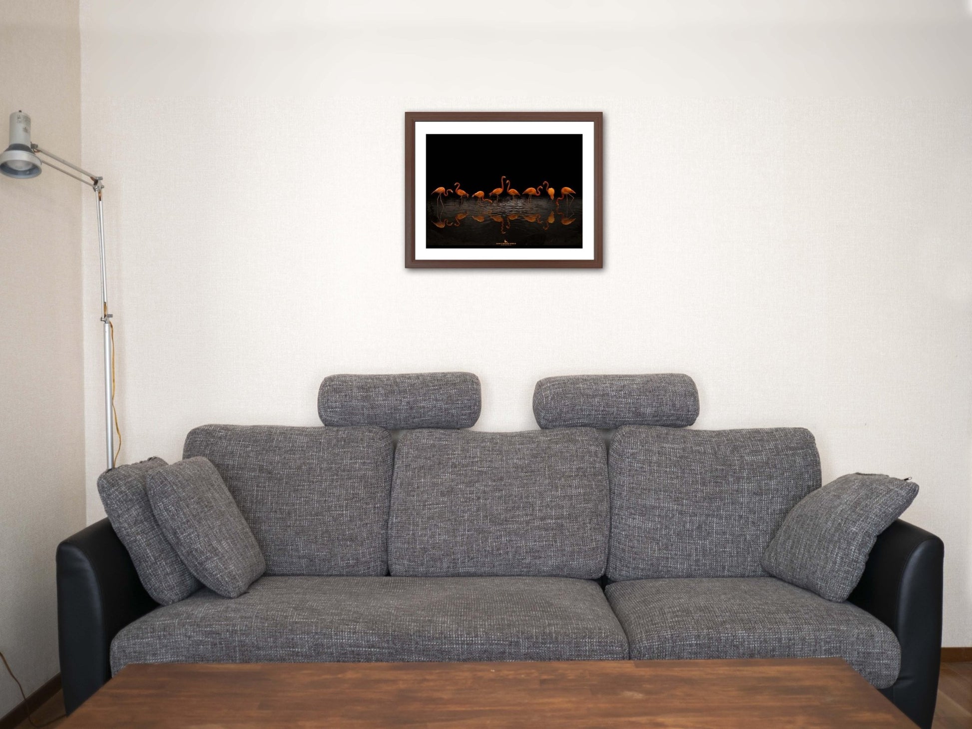 【額付アート写真/A3ノビ】EACH OF FLAMINGOS（それぞれのフラミンゴ） - FROM ARTIST