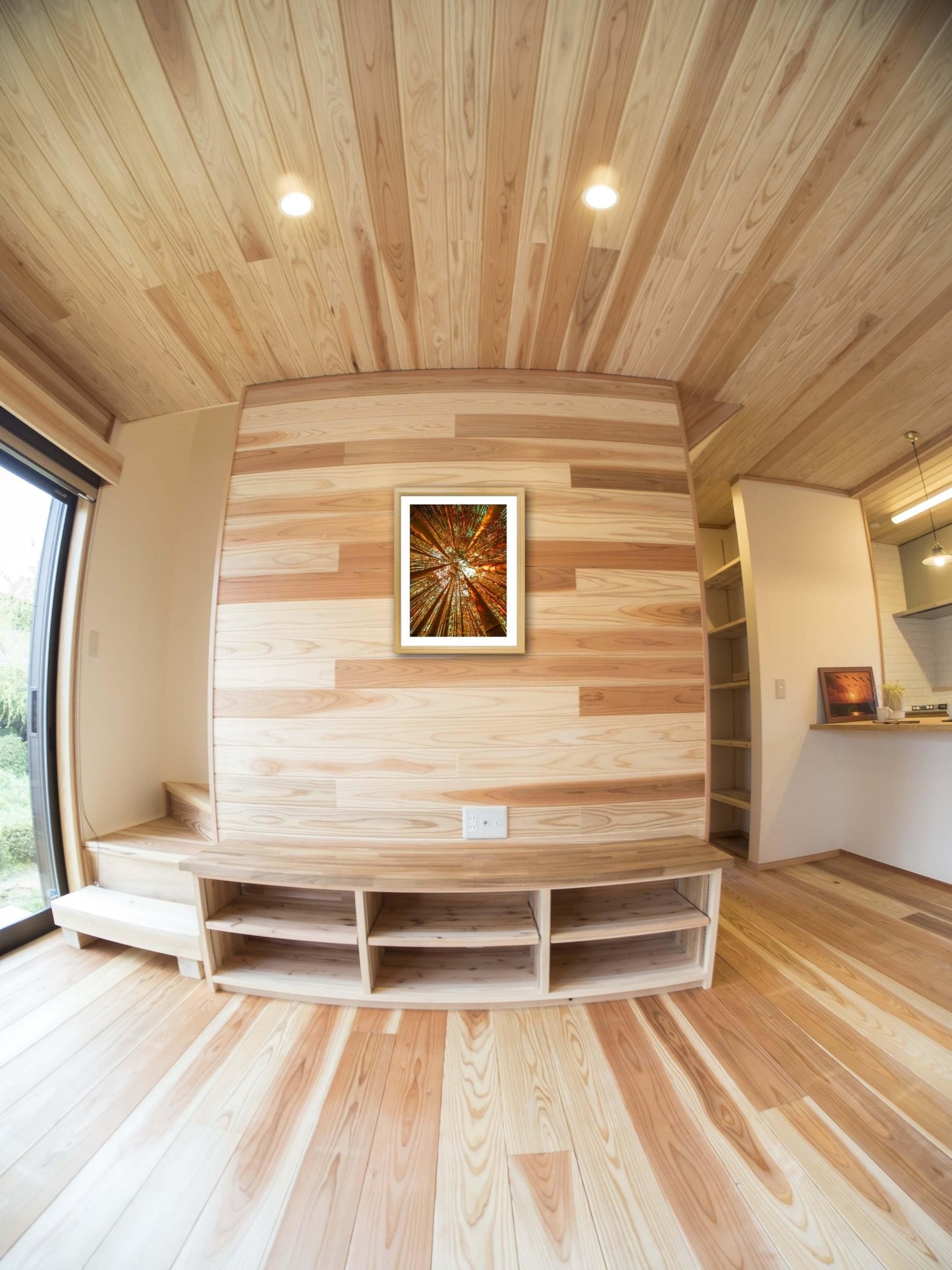 【額付アート写真/A3ノビ】ORANGE BAMBOO RUSHING FORWARD（突き進むオレンジの竹） - FROM ARTIST