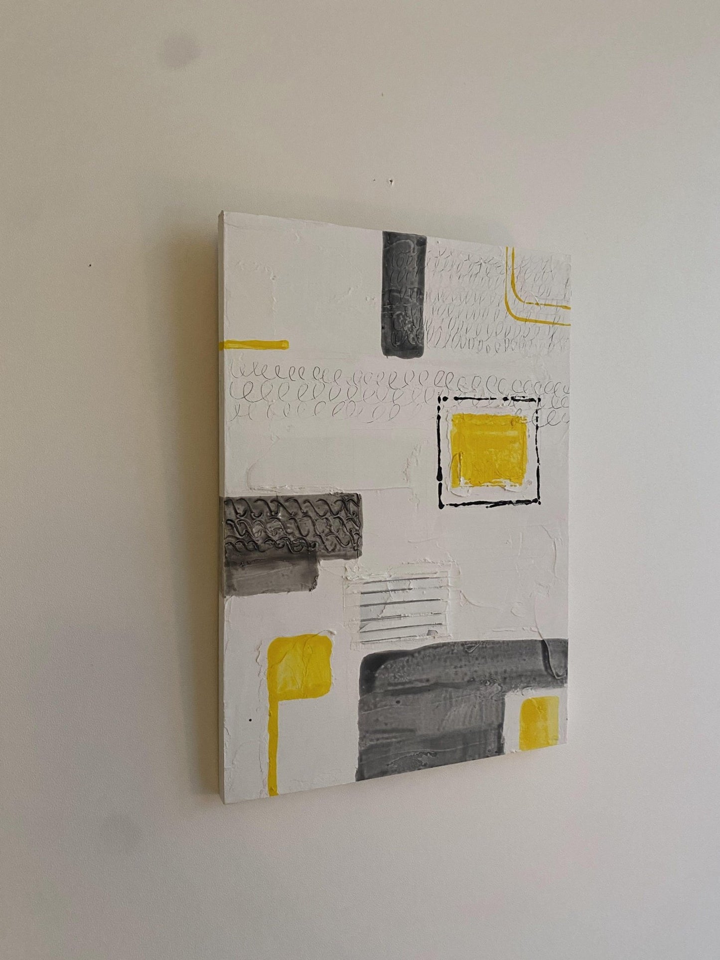 グレーとイエローのリズムA4 - FROM ARTIST